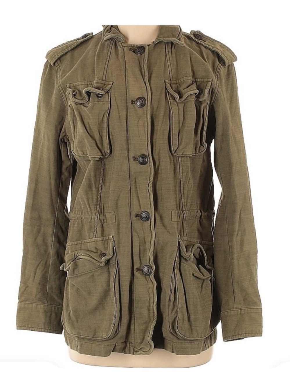 Free People Olive Green Barn Jacket- Size XS